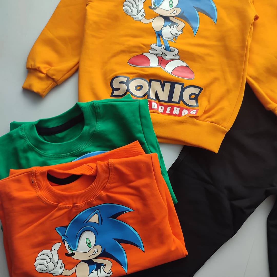 بلوز شلوار پسرانه و دخترانه سونیک Sonic — تصویر ۸