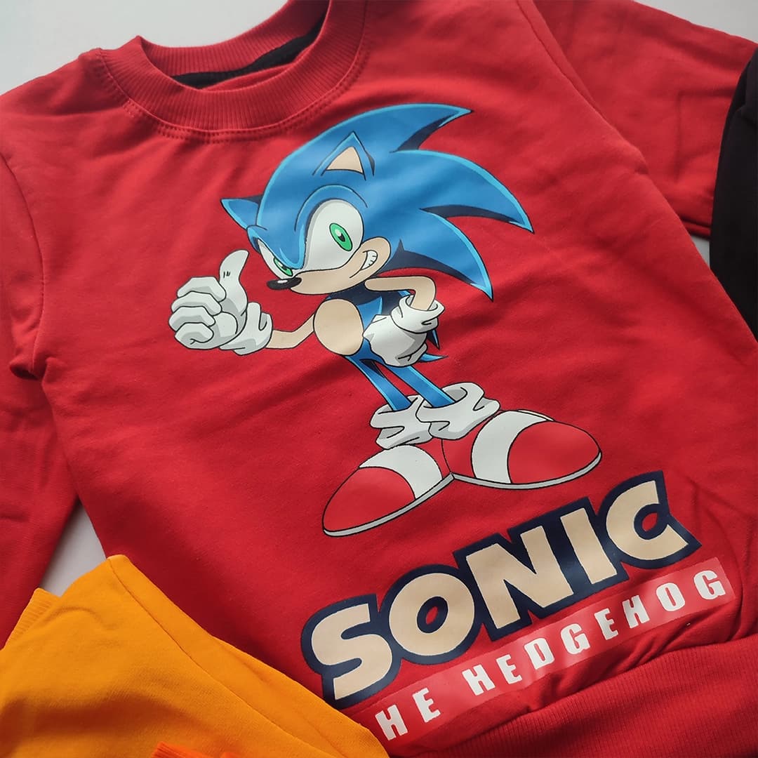 بلوز شلوار پسرانه و دخترانه سونیک Sonic — تصویر ۹