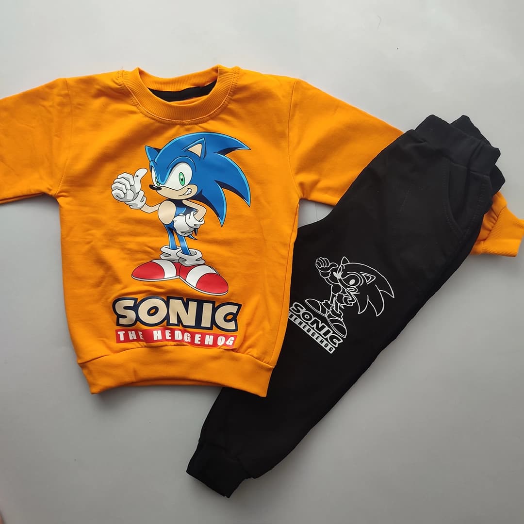 بلوز شلوار پسرانه و دخترانه سونیک Sonic — تصویر ۴