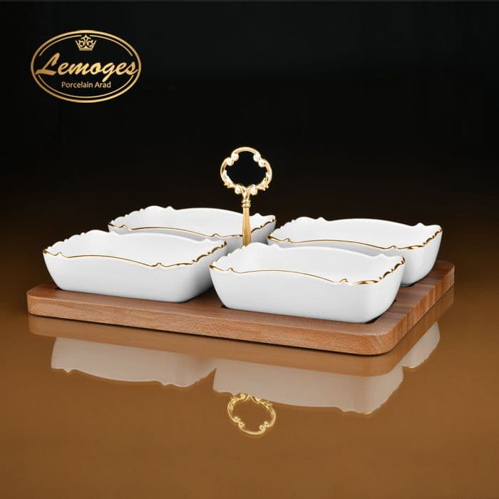 اردوخوری مستطیل موج ۴ خانه لمون
