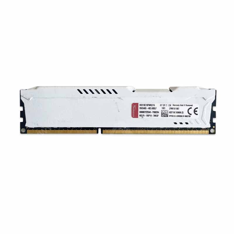 رم کینگستون Kingston HyperX Fury White 8G DDR3 1866Mhz استوک — تصویر ۳
