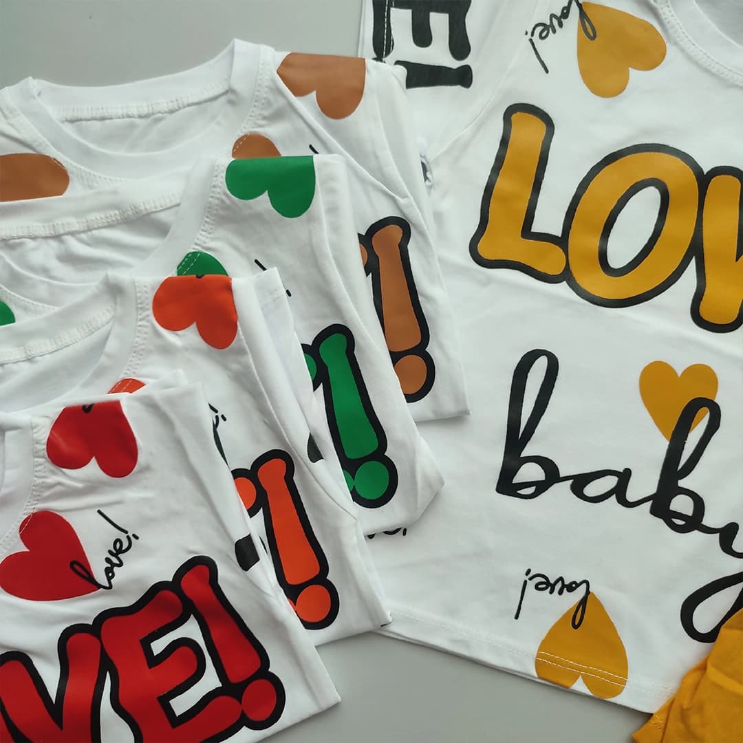 تیشرت شلوارک Heart love — تصویر ۳