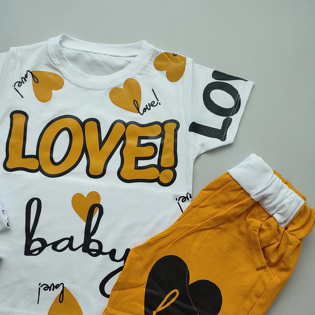 تیشرت شلوارک Heart love — تصویر ۴