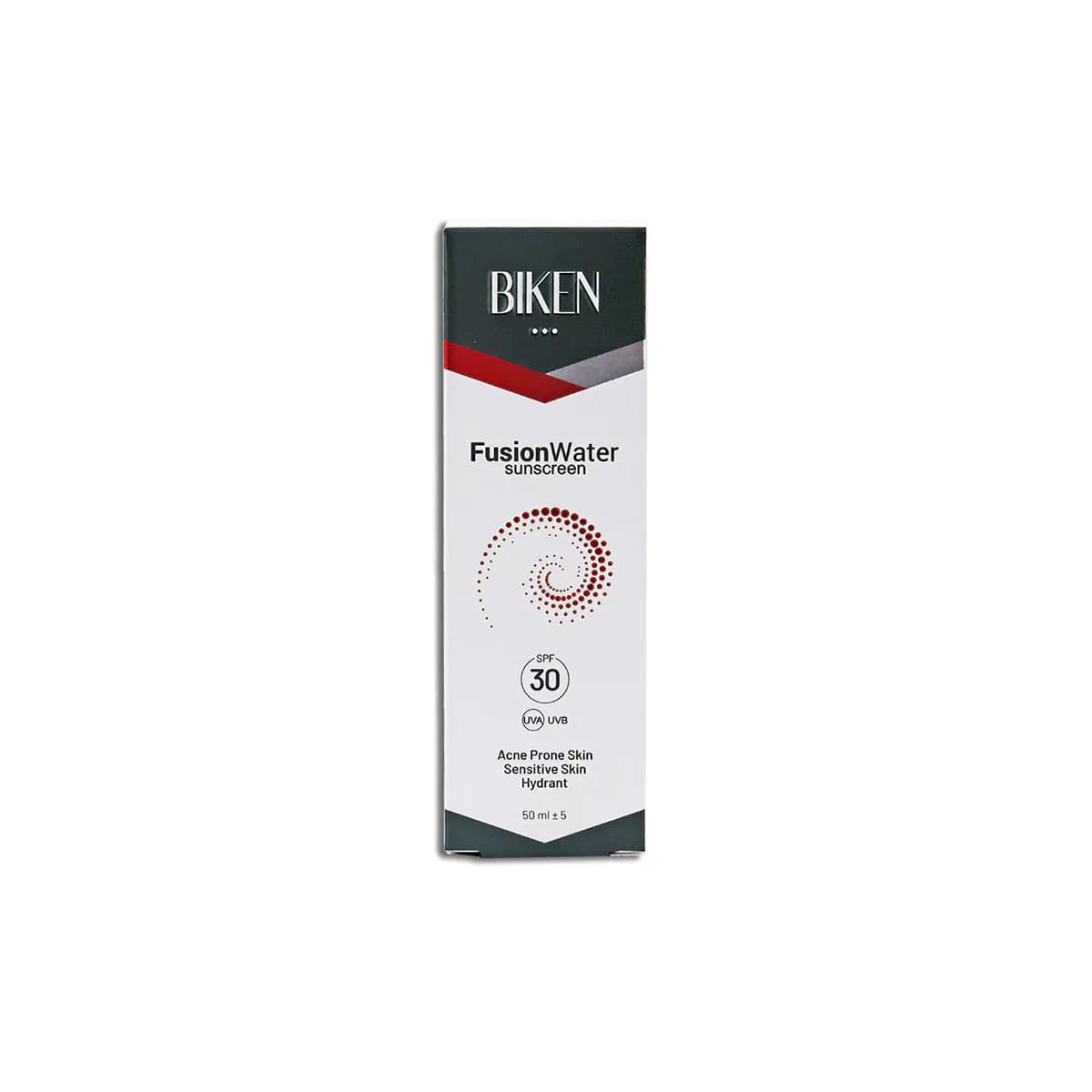 کرم ضد آفتاب فیوژن واتر بی رنگ بیکن SPF30 (انواع پوست و پوستهای مستعد جوش) 50 میلی لیتر ـ Biken Fusion Water Sunscreen SPF30 Invisible Cream ـ بیکن — تصویر ۲