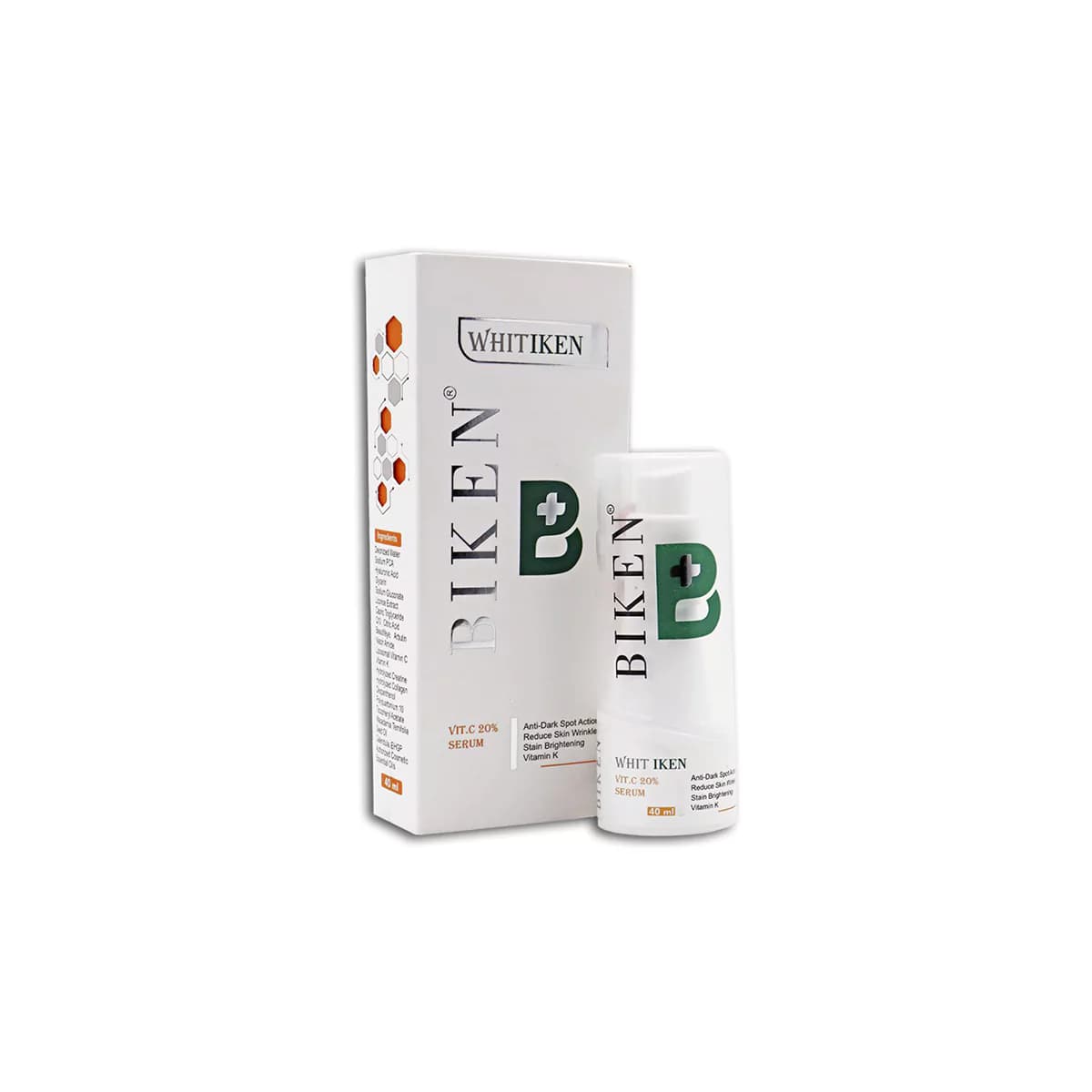 سرم ویتامین C بیکن پلاس (20%) ضد لک روشن کننده آبرسان 40 میلی لیتر ـ Biken Vitamin C 20% Serum ـ بیکن