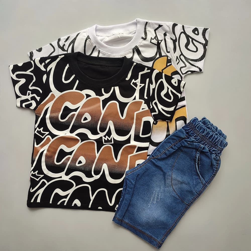 تیشرت شلوارک جین CAN — تصویر ۲