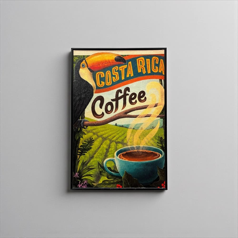 تابلو دیواری طرح CostaRica Coffee در ابعاد 20×30 — تصویر ۲