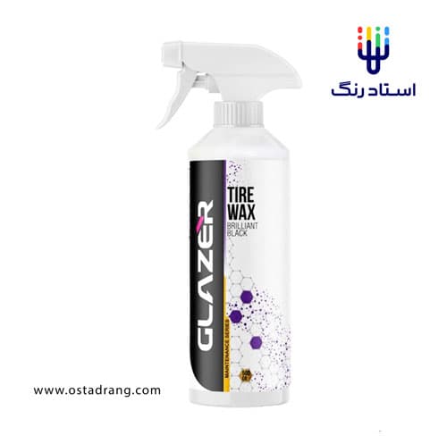 اسپری واکس لاستیک 500 میلی لیتری گلیزر مدل GLAZER Tire Wax