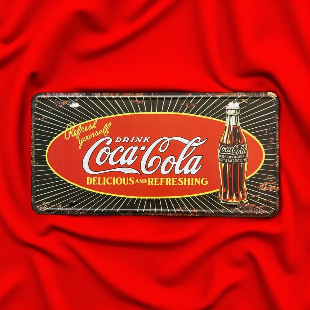 تابلو فلزی طرح Coca Cola Drinks