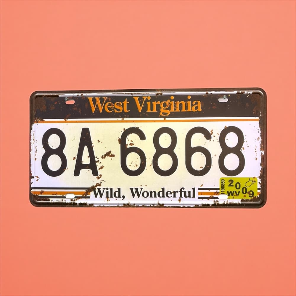 تابلو فلزی طرح West Virginia