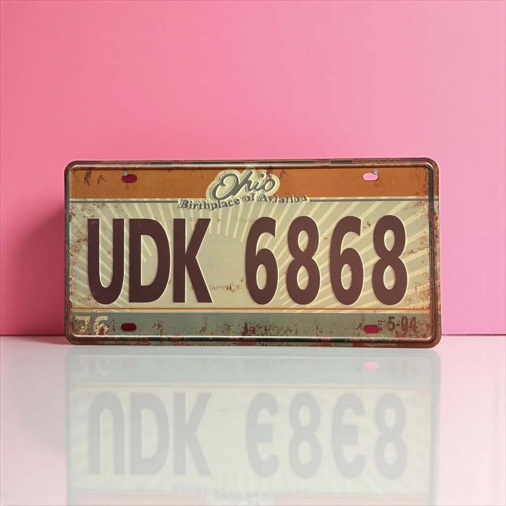 پلاک فلزی طرح UDK6868