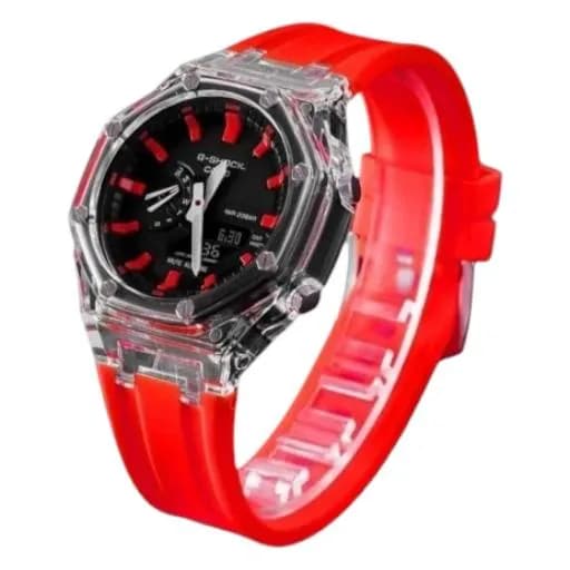 ساعت مچی اسپرت مدل G-Shock با بند سیلیکونی و رنگ بندی جذاب — تصویر ۲