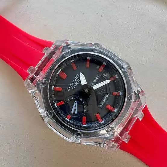 ساعت مچی اسپرت مدل G-Shock با بند سیلیکونی و رنگ بندی جذاب — تصویر ۳