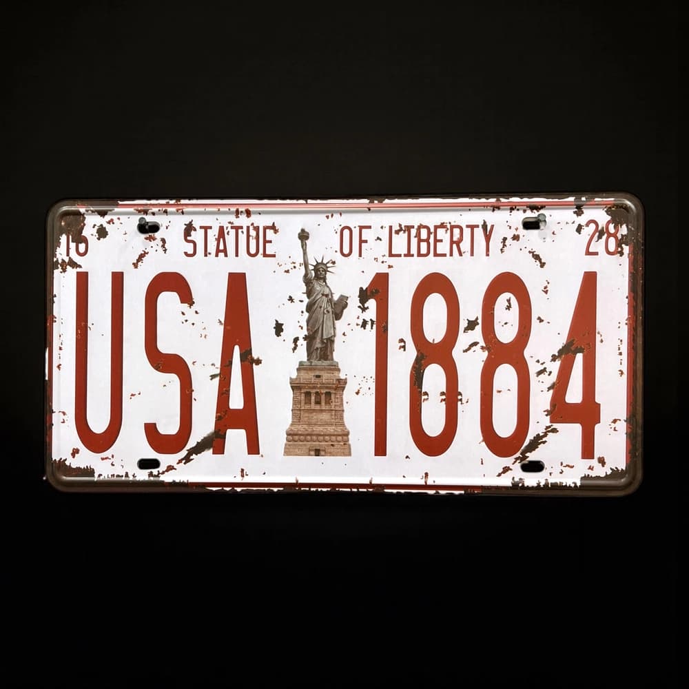 پلاک فلزی دکوری Statue of Liberty