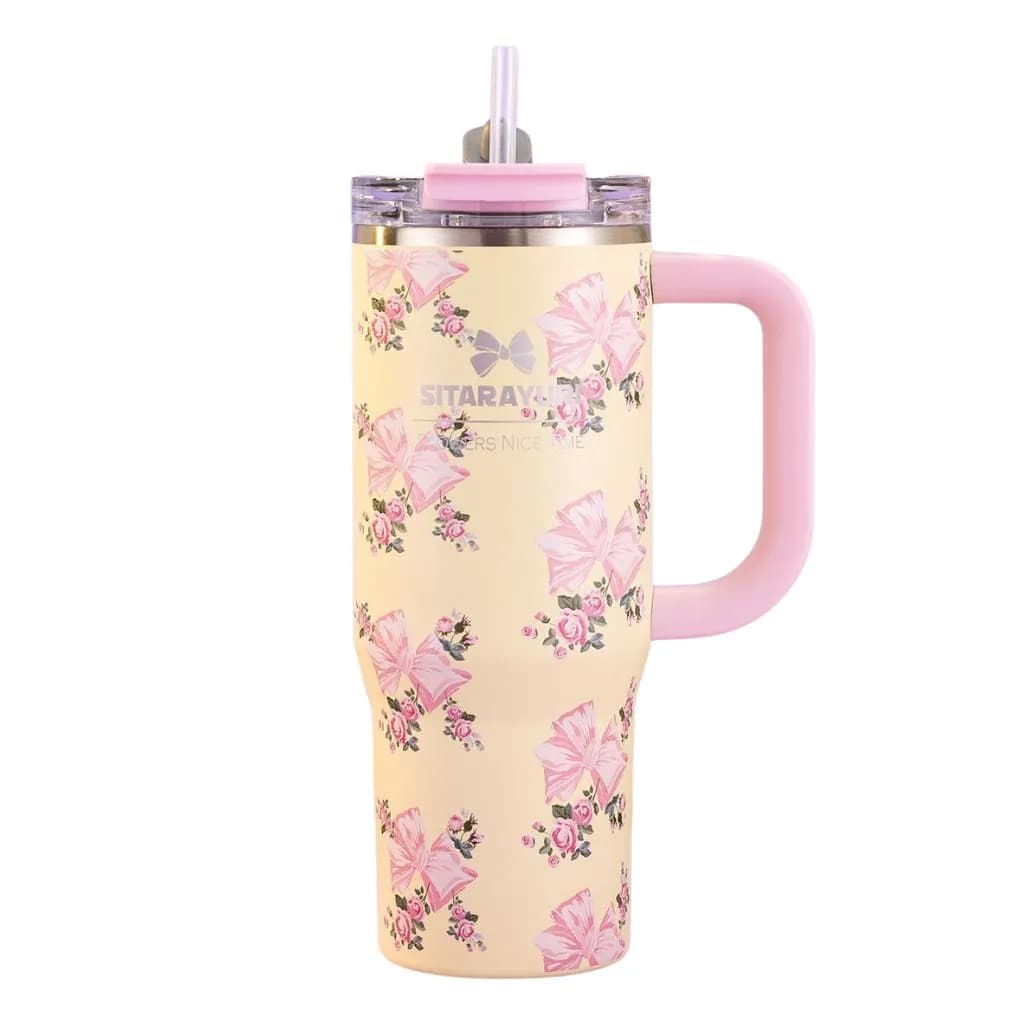 تامبلر پاپیونی سیتارایوری مدل ضد نشت دسته دار 900ml — تصویر ۴