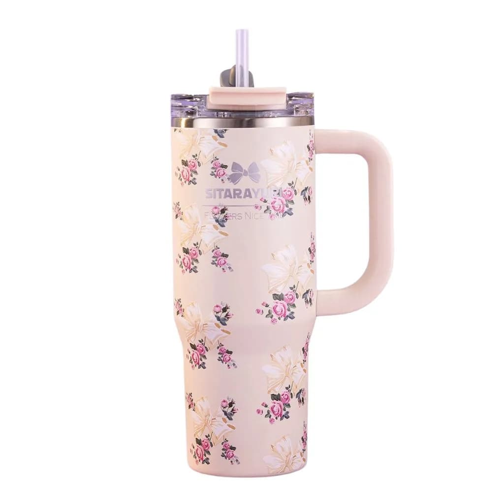 تامبلر پاپیونی سیتارایوری مدل ضد نشت دسته دار 900ml — تصویر ۵