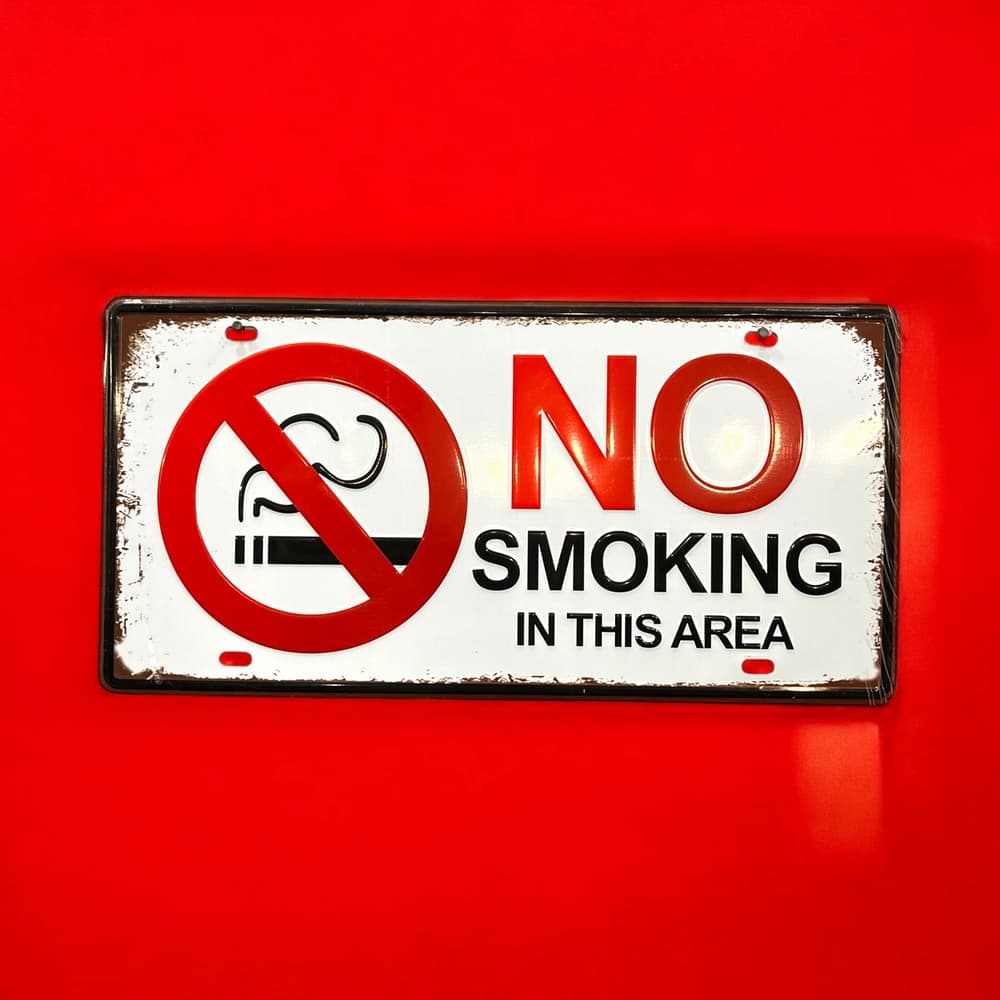 پلاک فلزی طرح NO SMOKE
