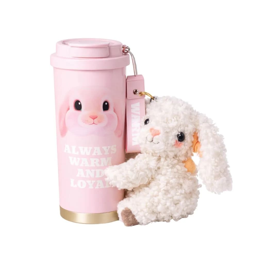 ست هدیه لاکچری تراول ماگ و عروسک LOVE TEDDY برند DIYI — تصویر ۳