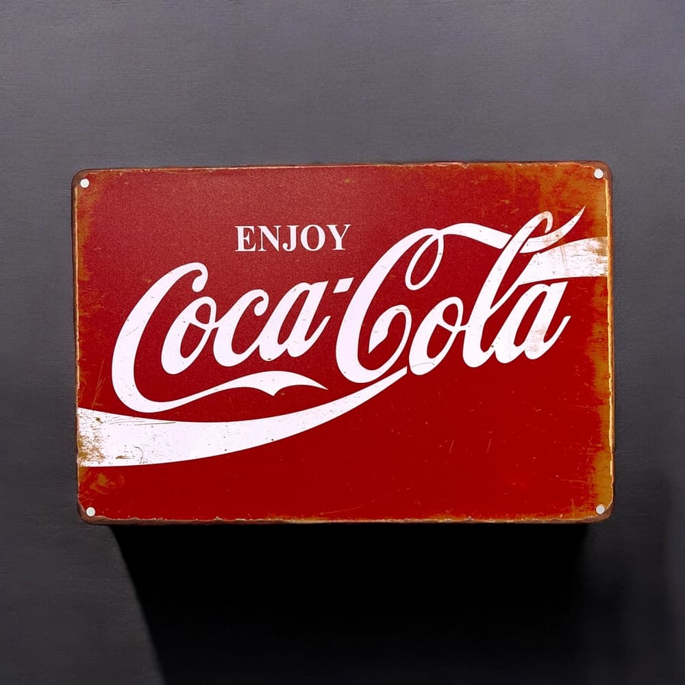 پلاک فلزی طرح Coca Cola — تصویر ۲