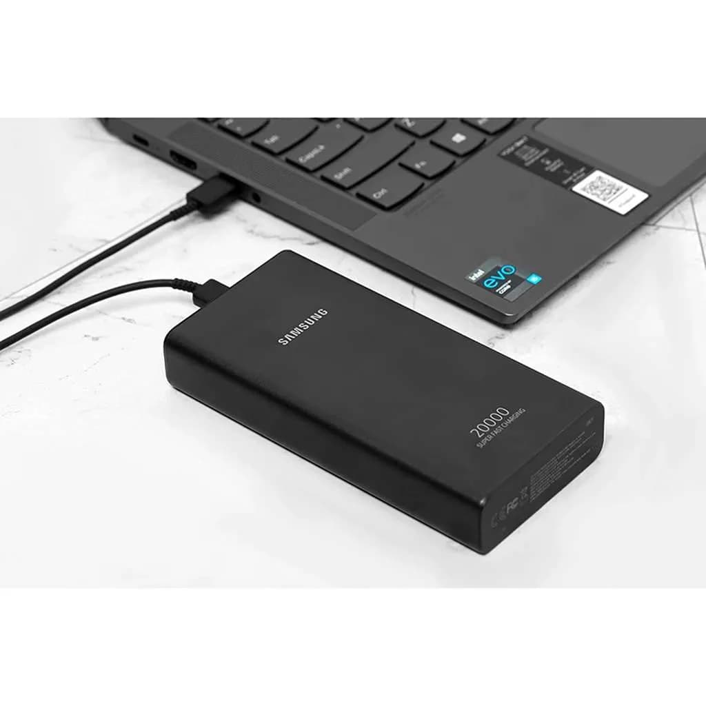 پاور بانک سامسونگ ۲۰۰۰۰ میلی‌آمپر با قابلیت شارژ سریع مدل EB-P5300XJEGWW — تصویر ۲
