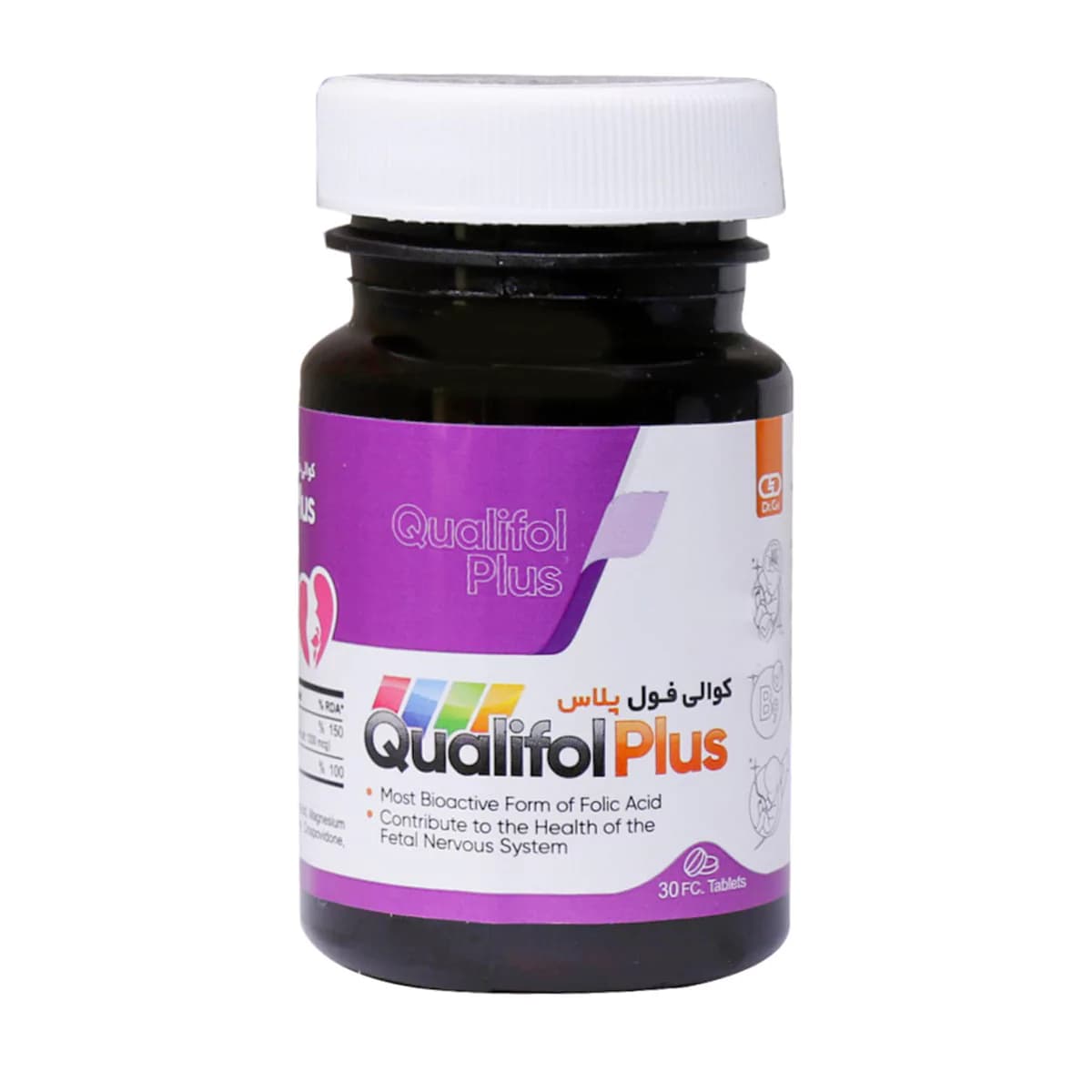 قرص روکش دار کوالی فول پلاس دکتر گیل 30 عدد_ Dr Gil Qualifol Plus _ دکترگیل — تصویر ۳