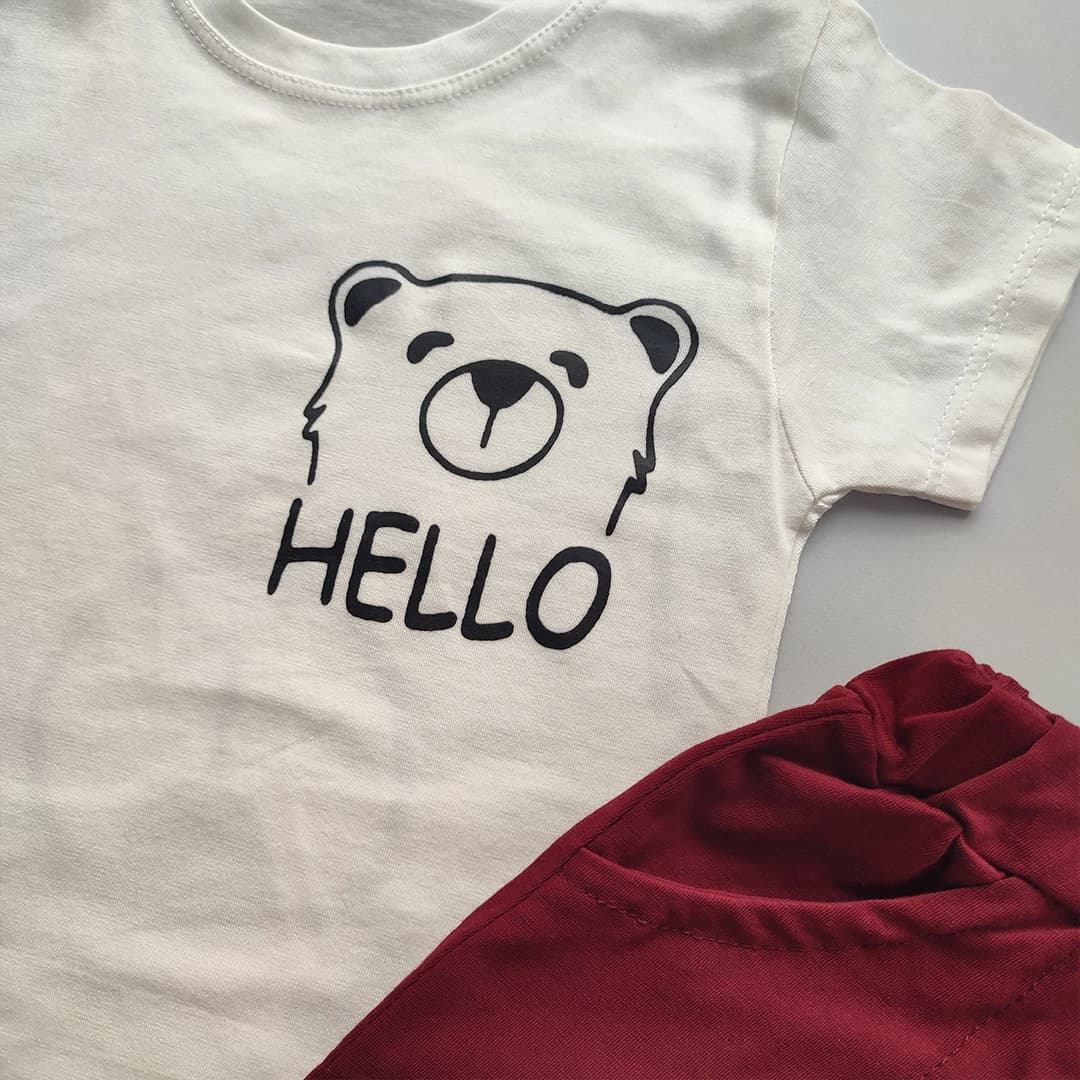 تیشرت شلوارک تدی Hello — تصویر ۶