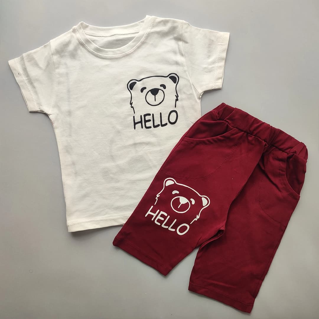 تیشرت شلوارک تدی Hello — تصویر ۸