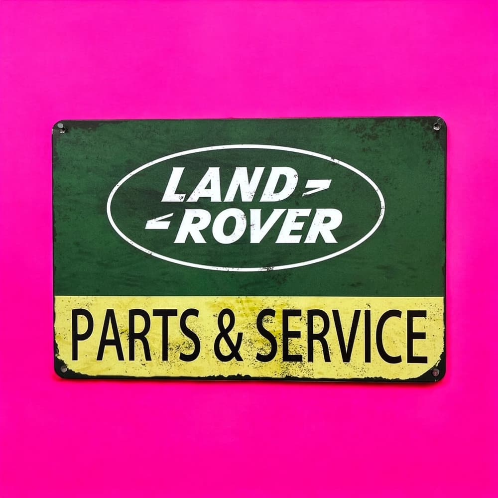پلاک فلزی طرح Land Rover