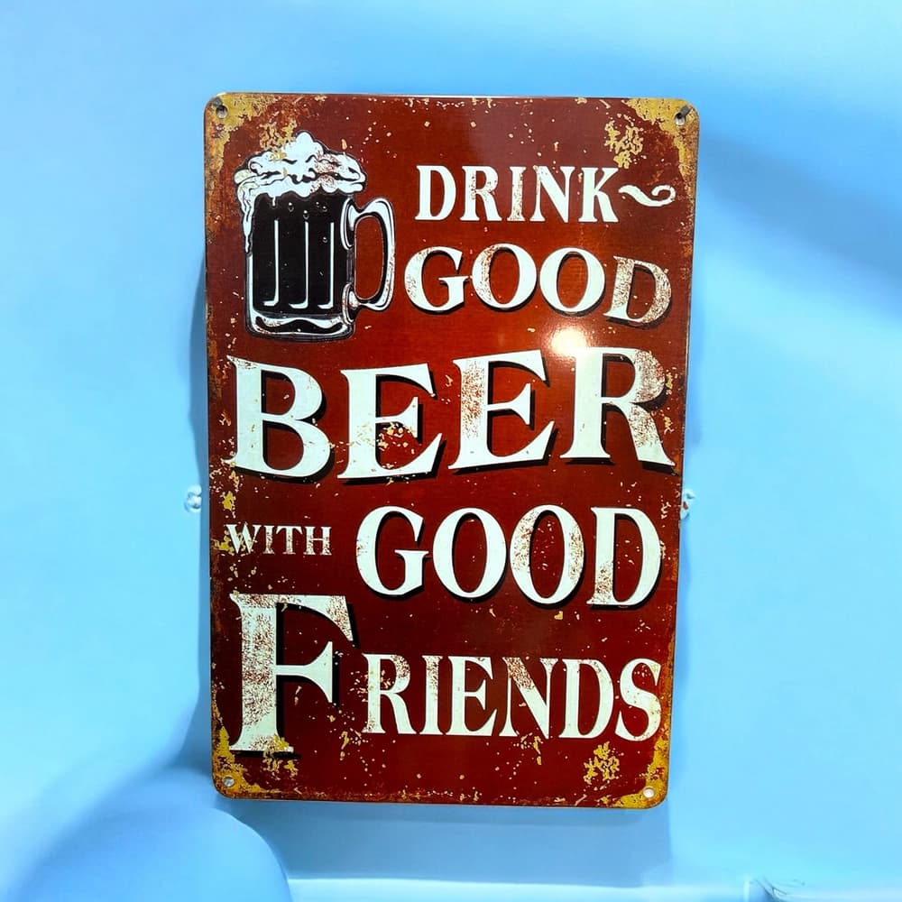 پلاک فلزی طرح GOOD BEER — تصویر ۲