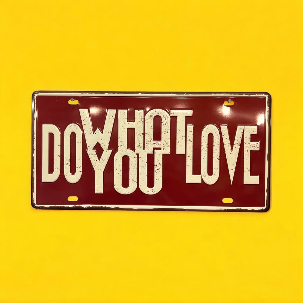 پلاک فلزی طرح Do What You Love