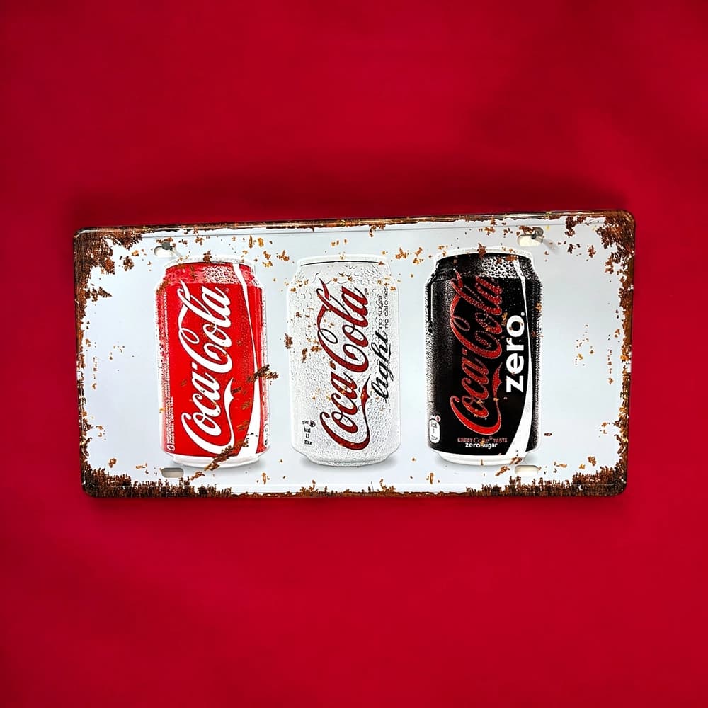 پلاک فلزی طرح قوطی CocaCola