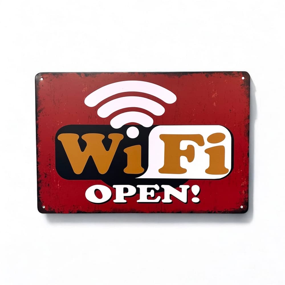 تابلو فلزی طرح WiFi