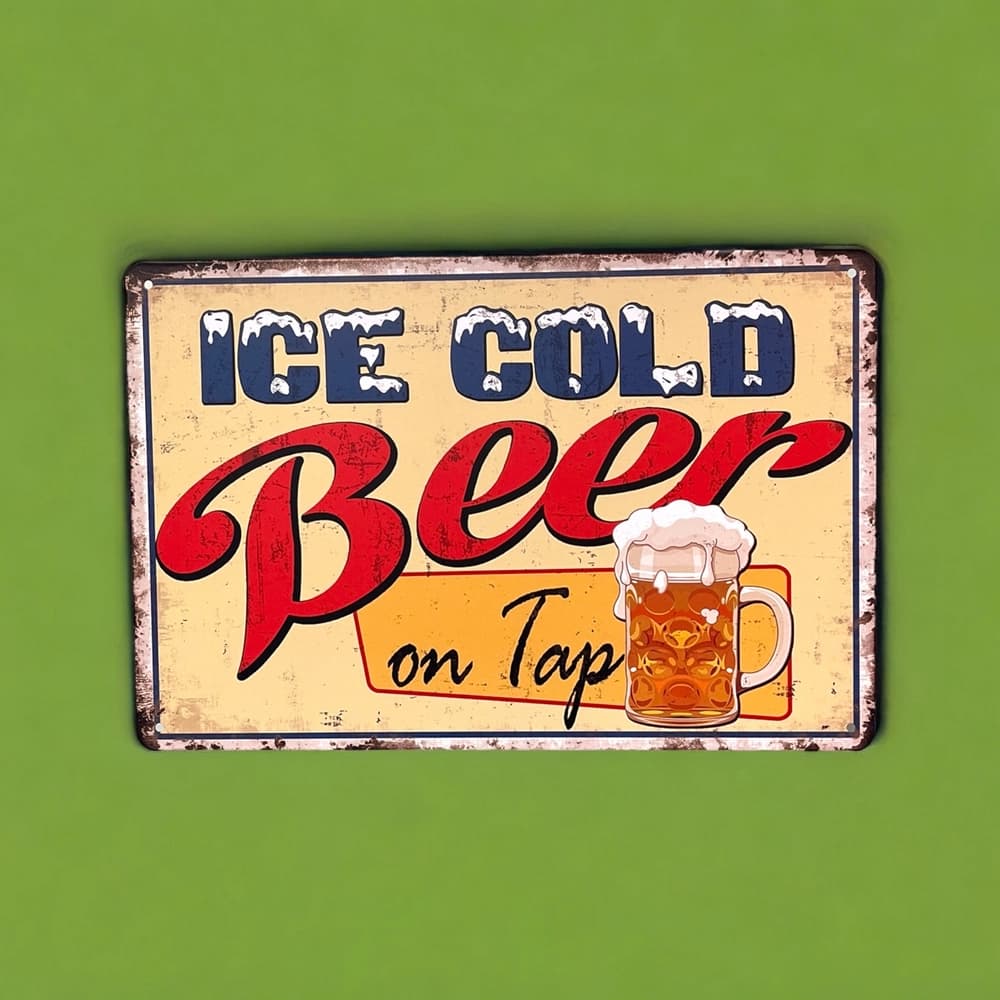 تابلو فلزی طرح Beer
