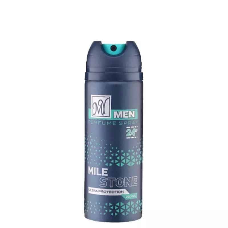 اسپری بدن 24 ساعته مردانه مای مدل مایل استون حجم 200 میل|My Mile Stone Body Spray For Men 200ml — تصویر ۲