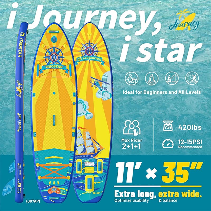 پدل بورد بادی iTAOSTAR مدل Journey — تصویر ۴