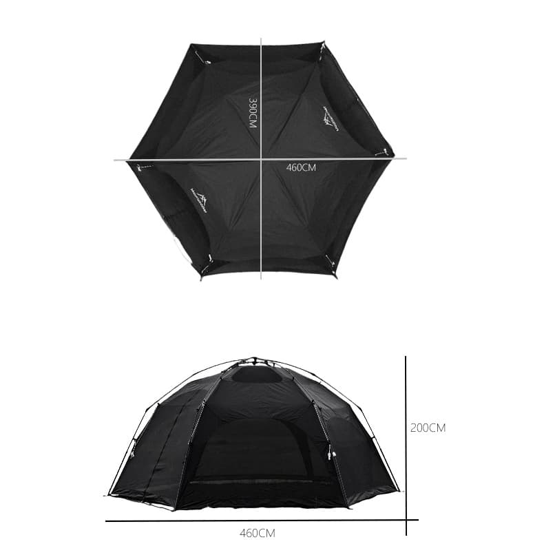 سایه بان اتوماتیک پشه بنددار 4 تا 5 نفره Mountainhiker مدل SZK1081 — تصویر ۵