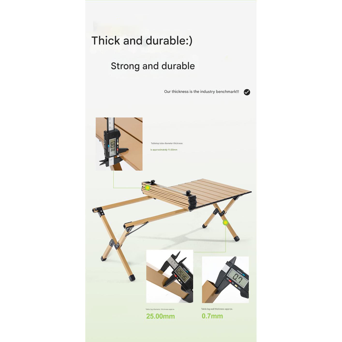 میز تاشو کمپینگ Mountainhiker مدل SZK910 — تصویر ۶
