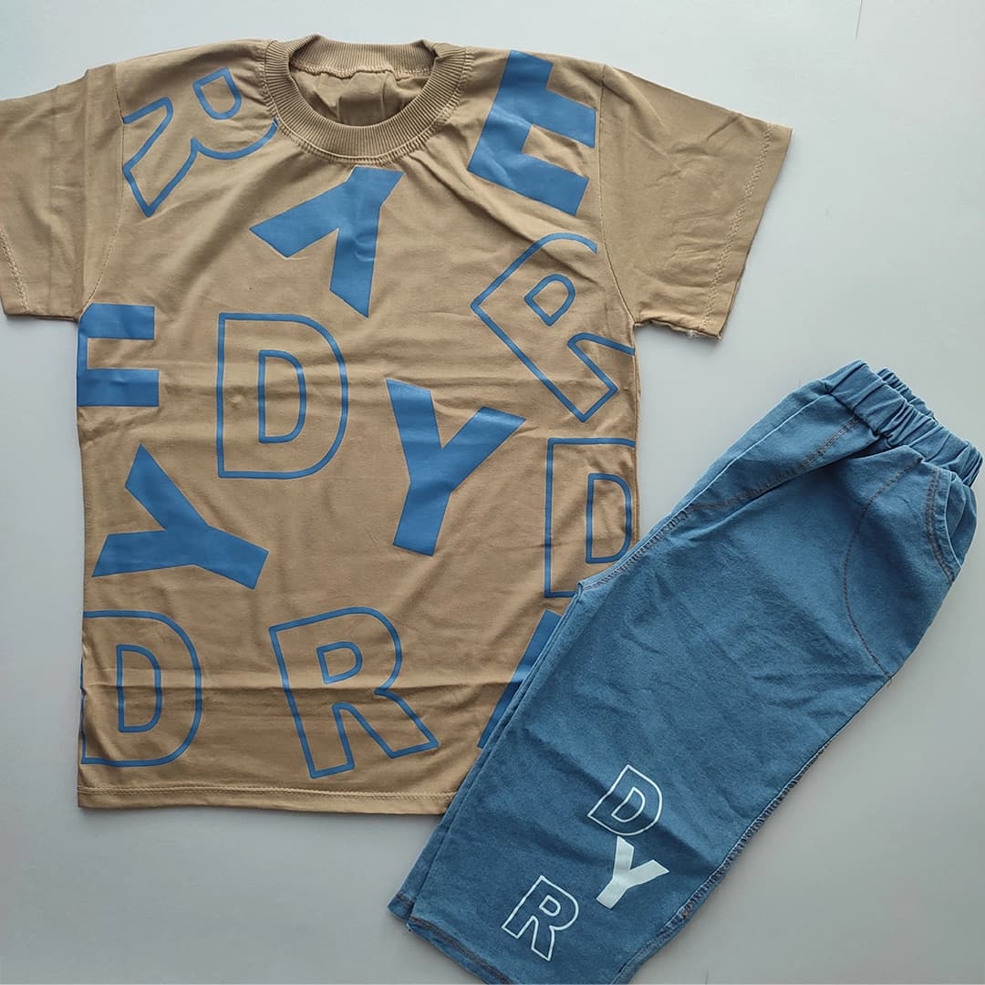 تیشرت شلوارک جین DYR — تصویر ۳