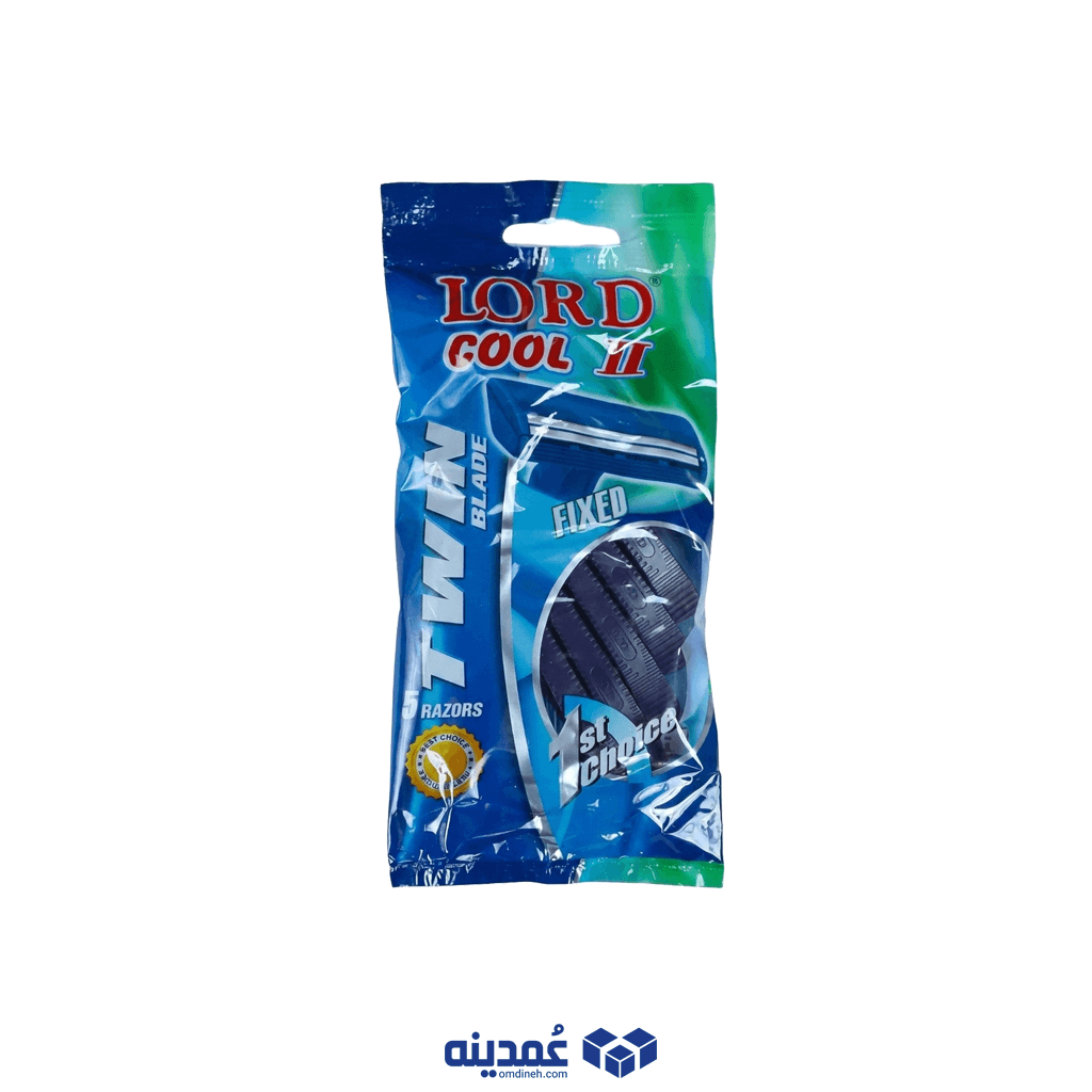 خودتراش دو لبه لرد مدل Cool II بسته ۵ عددی