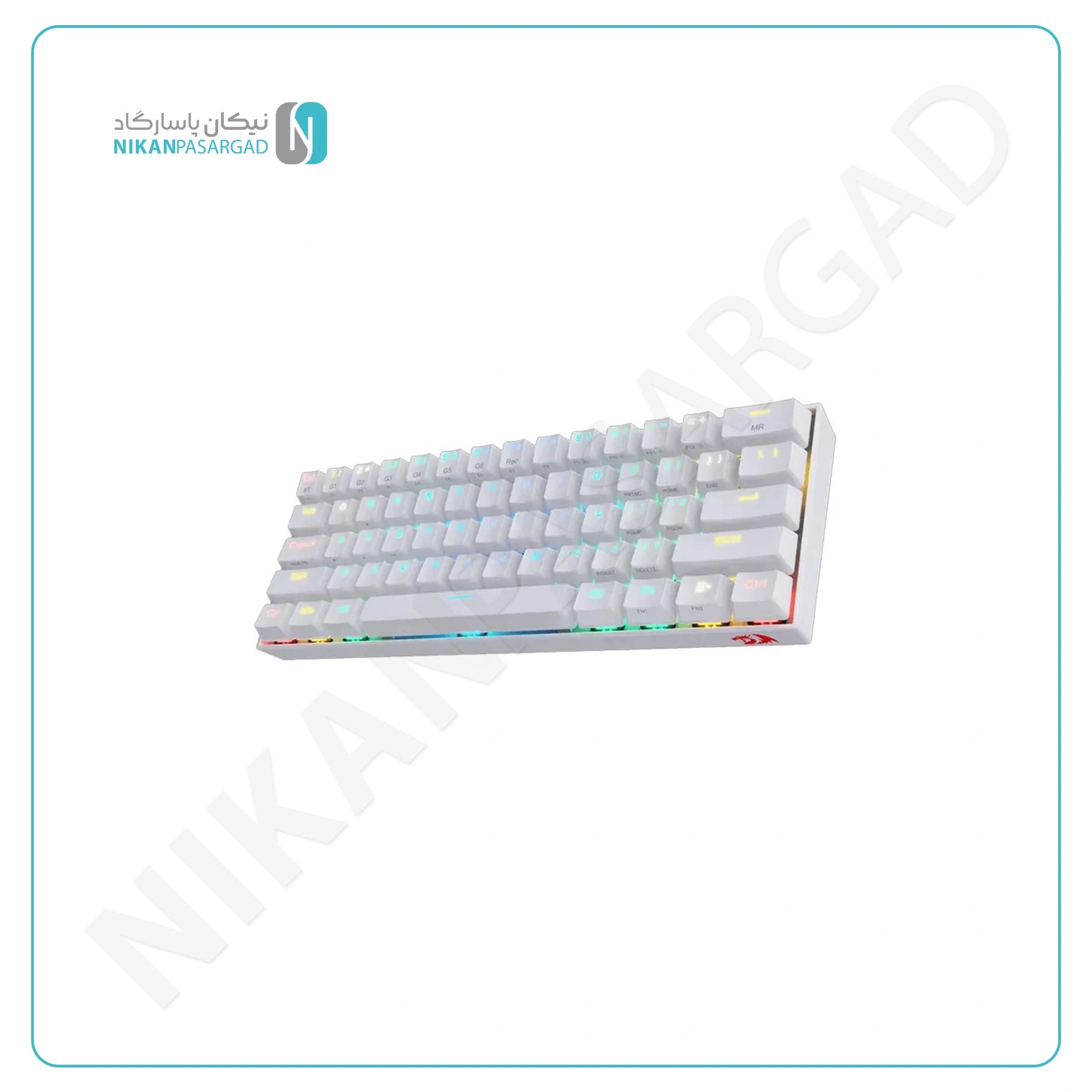 کیبورد گیمینگ ردراگون Redragon Draconic Elite K530 W-RGB Pro White — تصویر ۲