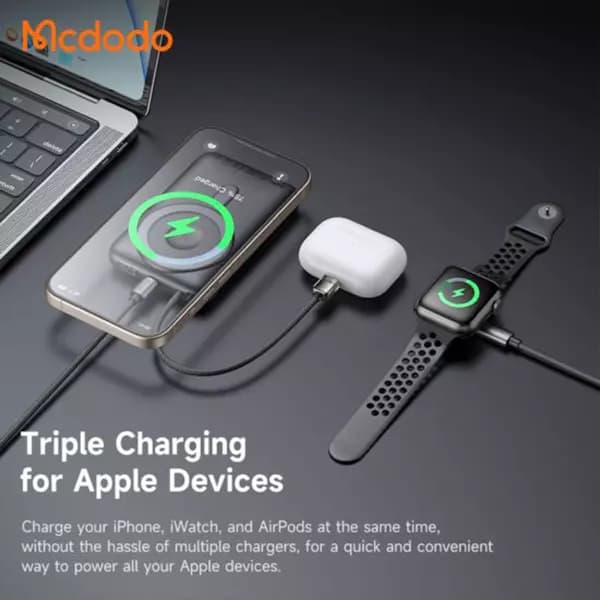 پاوربانک وایرلس شارژر 10000 مک دودو مدل MC-6320 — تصویر ۷