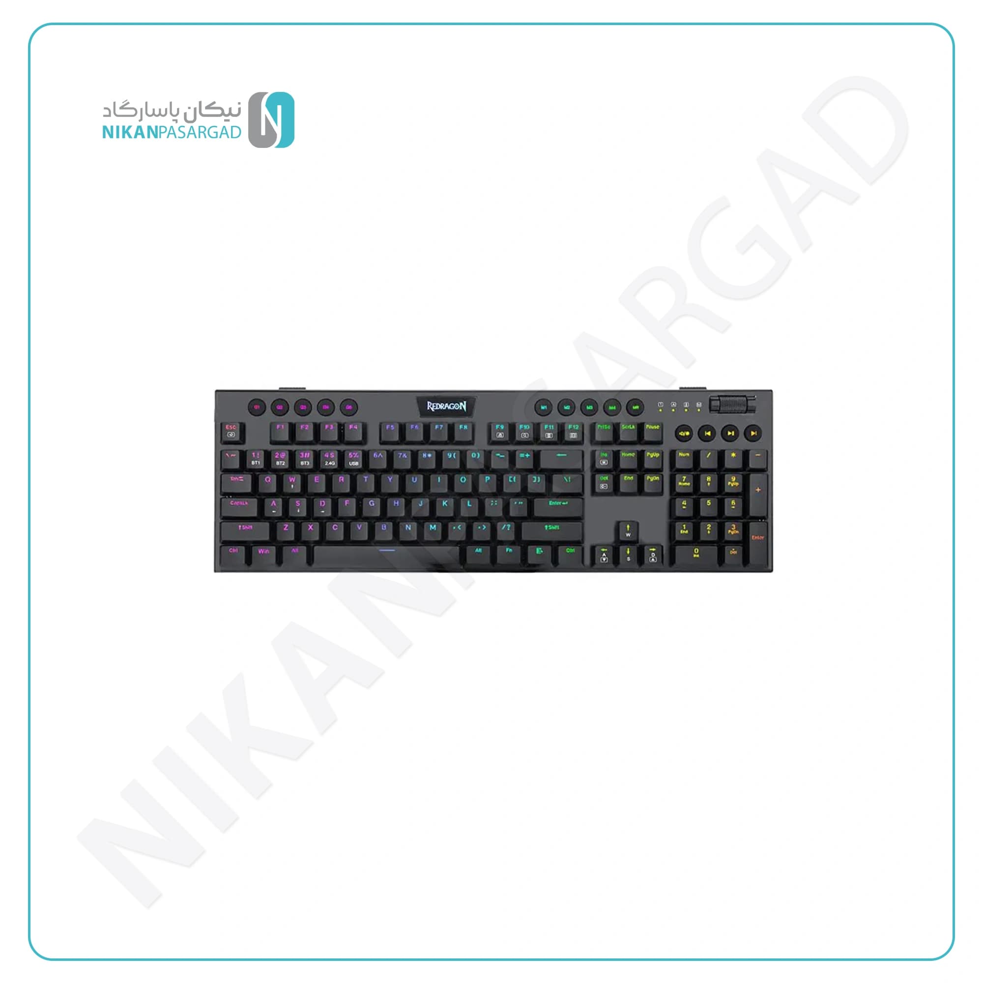 کیبورد گیمینگ ردراگون Redragon K618 Horus RGB