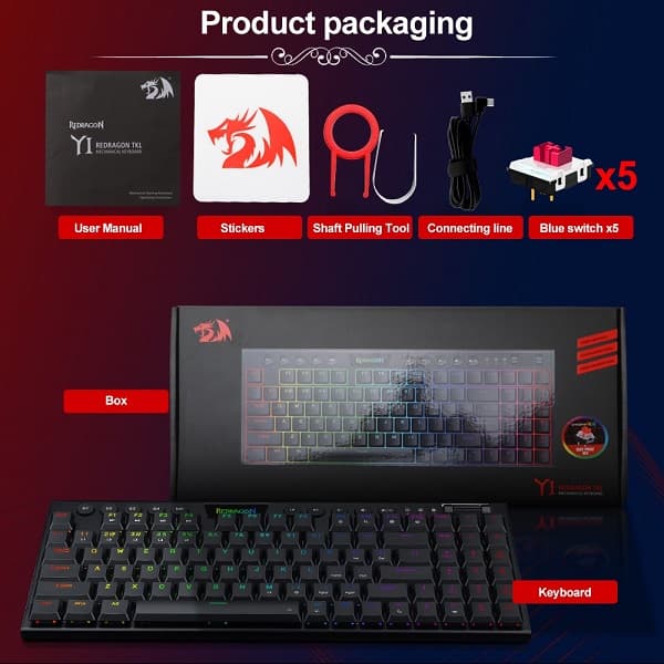 کیبورد گیمینگ ردراگون Redragon YI K625-KB — تصویر ۸