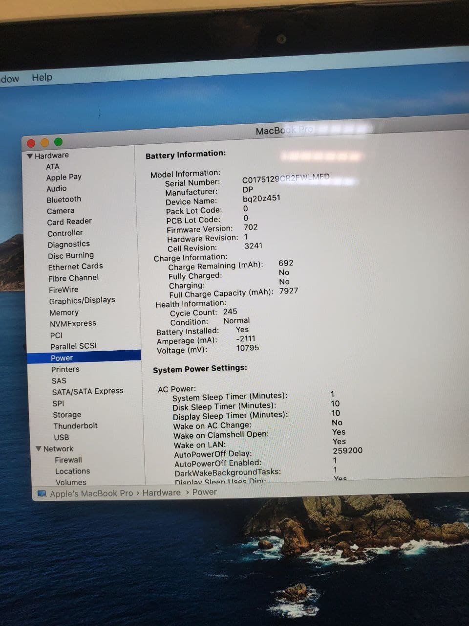 مکبوک پرو 2015 رتینا سایز 15.4 اینچ core i7 هارد 500 ssd رم 16 مشابه نو — تصویر ۸