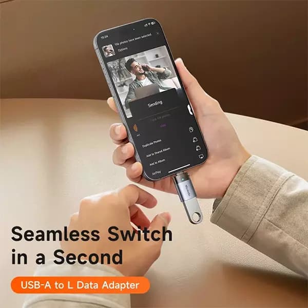 مبدل OTG یو اس بی به لایتنینگ مک دودو مدل OT-7390 — تصویر ۷