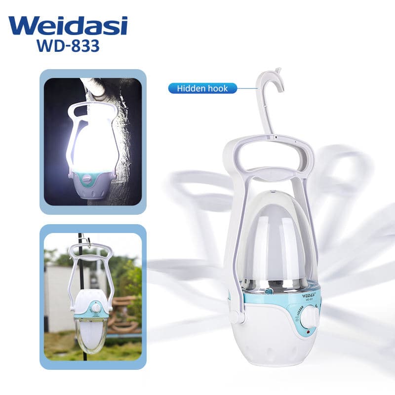 لامپ شارژی فانوسی ویدایسی مدل WD-833 — تصویر ۸