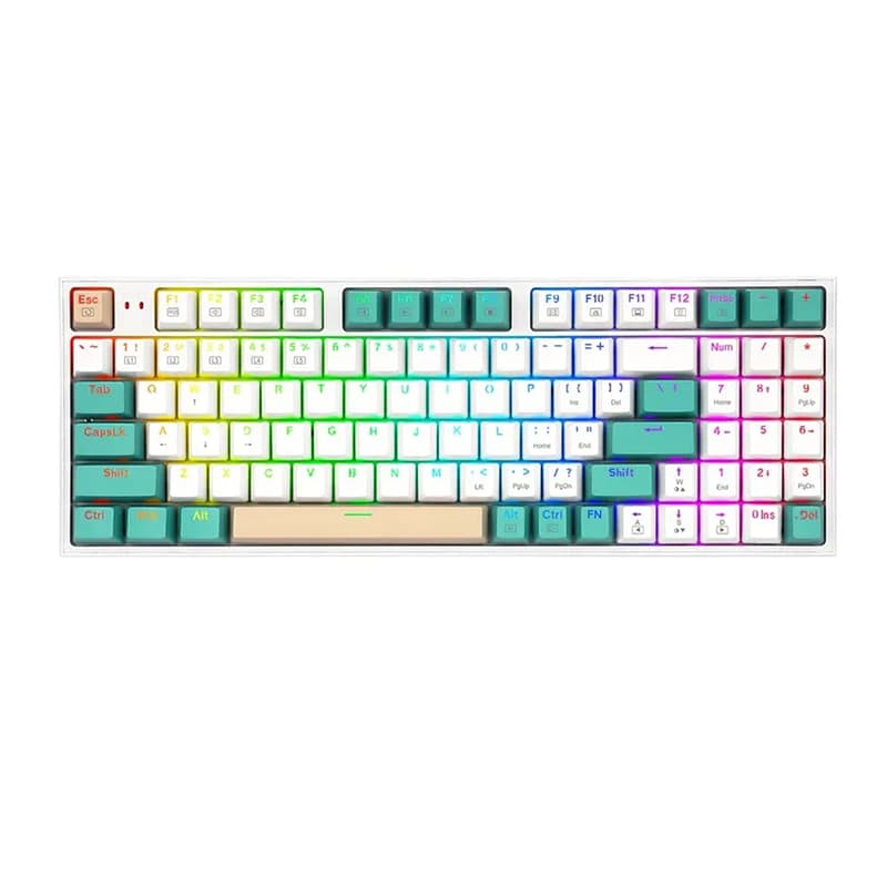 کیبورد بی سیم گیمینگ ردراگون Redragon K643 WGC RGB PRO — تصویر ۳