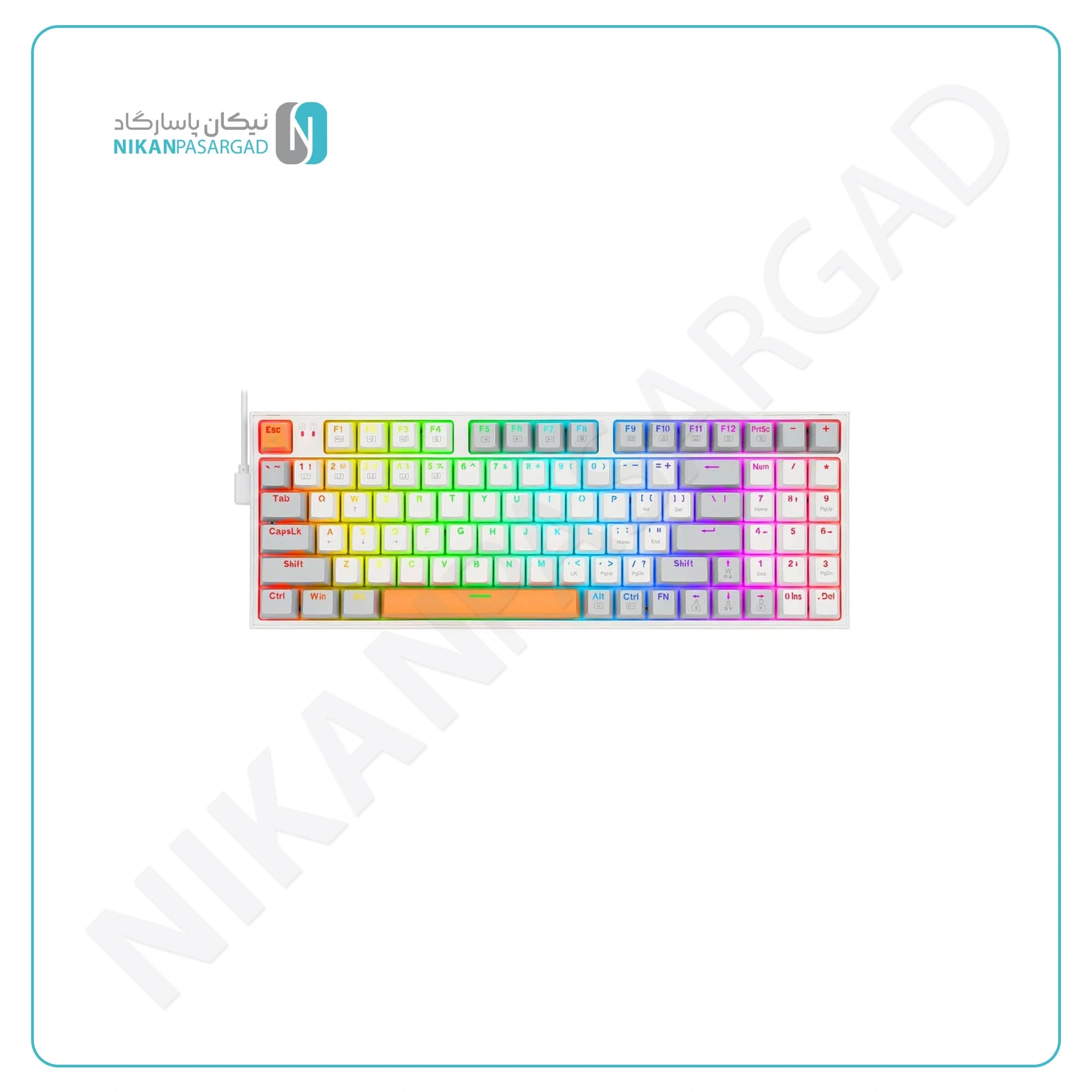 کیبورد مکانیکال گیمینگ ردراگون REDRAGON Kitava K636 WGO RGB