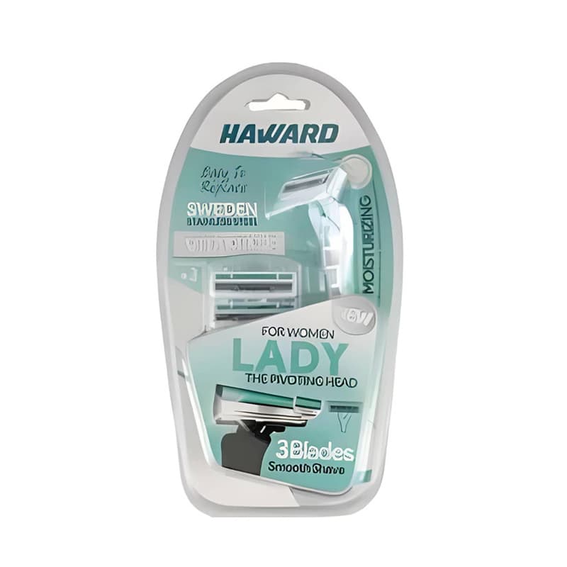 ژیلت دستگاه سه لبه زنانه مدل LADY با سه یدک هاوارد Haward