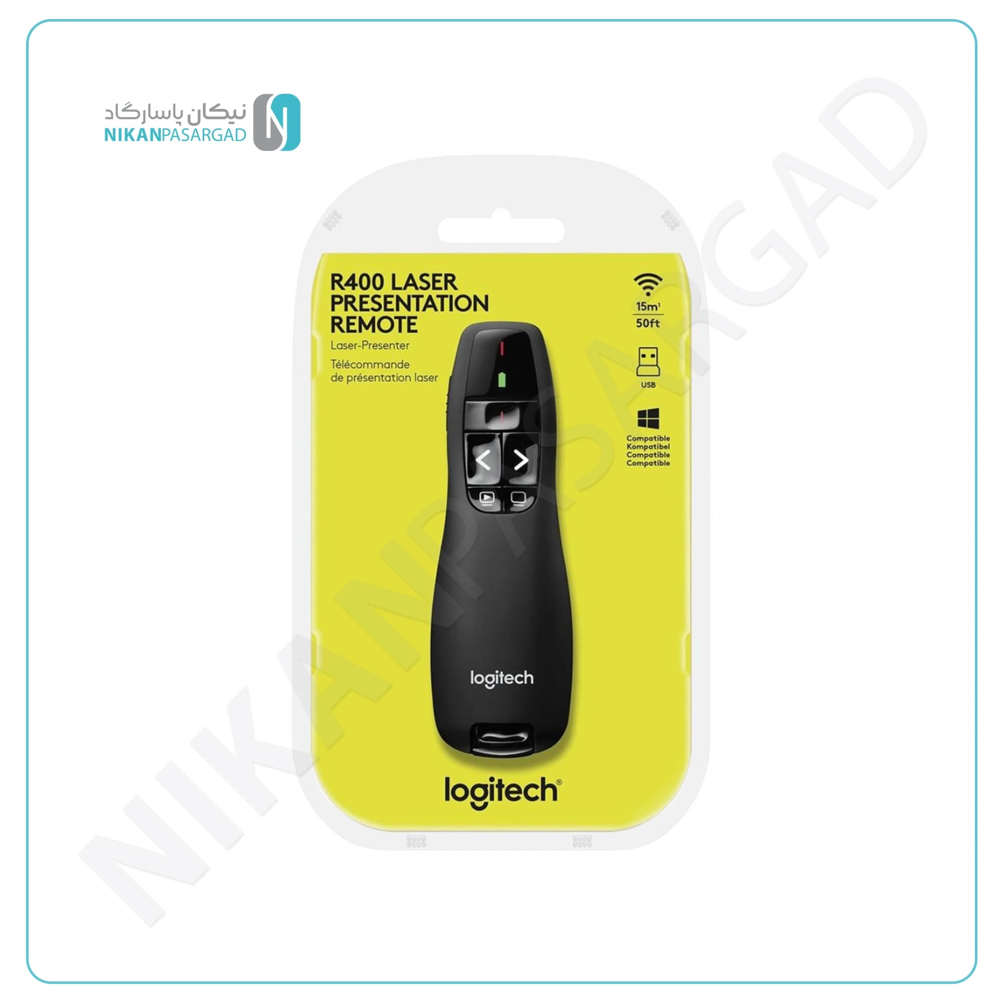 پرزنتر بی سیم لاجیتک مدل Logitech R400 Wireless — تصویر ۴